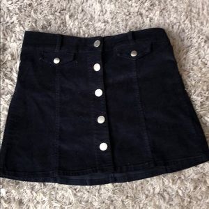 UO Button Down Cordurory Skirt